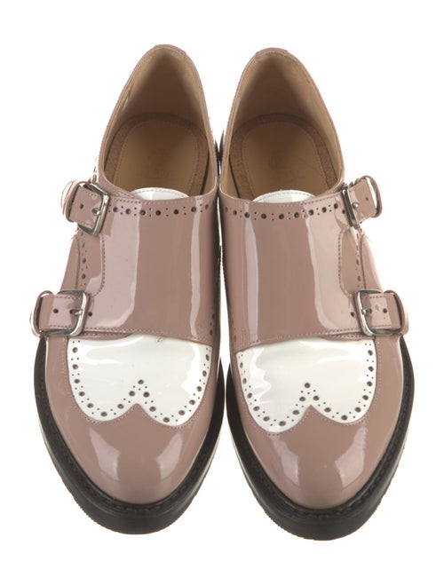 The Office of Angela Scott Patent Leather Cutout Accent Oxfords