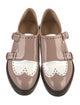The Office of Angela Scott Patent Leather Cutout Accent Oxfords