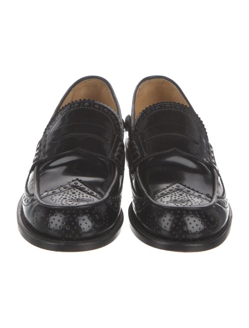The Office of Angela Scott Leather Lasercut Accents Loafers