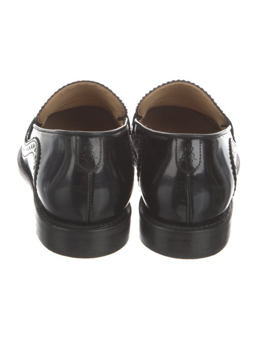 The Office of Angela Scott Leather Lasercut Accents Loafers