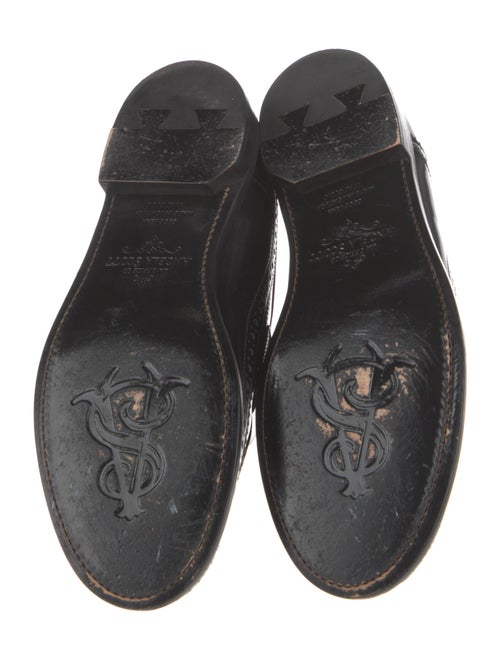 The Office of Angela Scott Leather Lasercut Accents Loafers