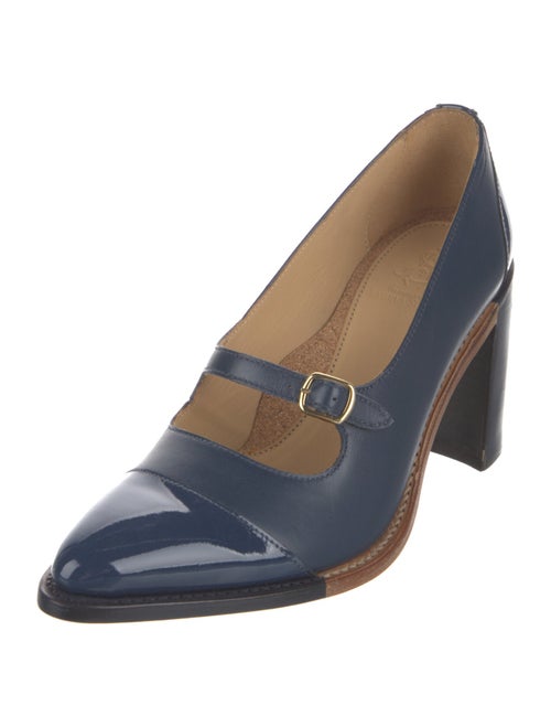 The Office of Angela Scott Leather Pumps