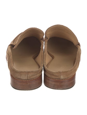 The Office of Angela Scott Suede Lasercut Accents Mules