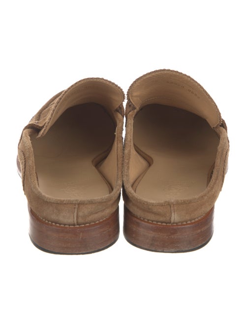 The Office of Angela Scott Suede Lasercut Accents Mules