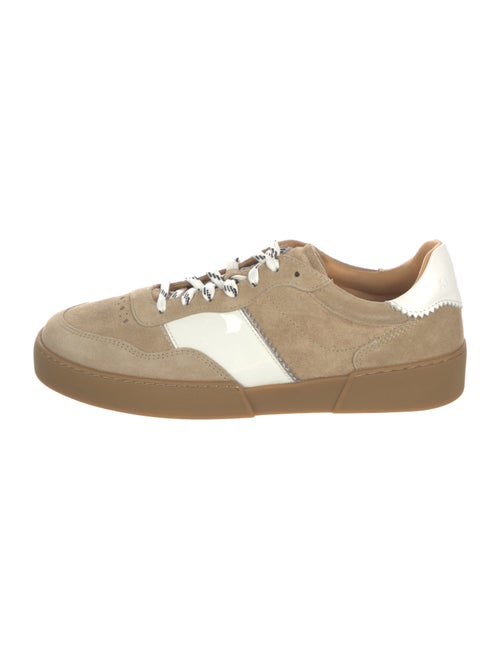 The Office of Angela Scott Suede Scalloped Accent Sneakers
