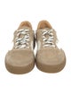 The Office of Angela Scott Suede Scalloped Accent Sneakers