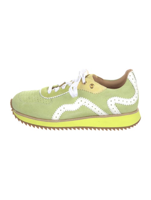 The Office of Angela Scott Suede Printed Sneakers