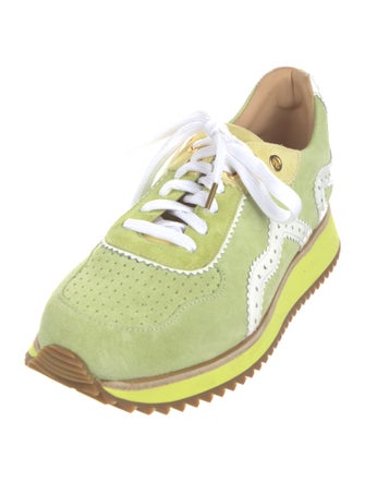 The Office of Angela Scott Suede Printed Sneakers