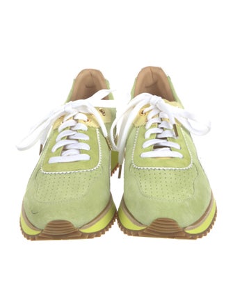 The Office of Angela Scott Suede Printed Sneakers