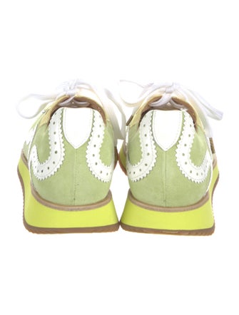 The Office of Angela Scott Suede Printed Sneakers