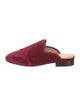 The Office of Angela Scott Velvet Grosgrain Trim Mules