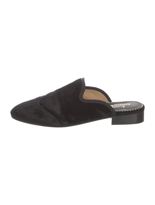The Office of Angela Scott Velvet Grosgrain Trim Mules
