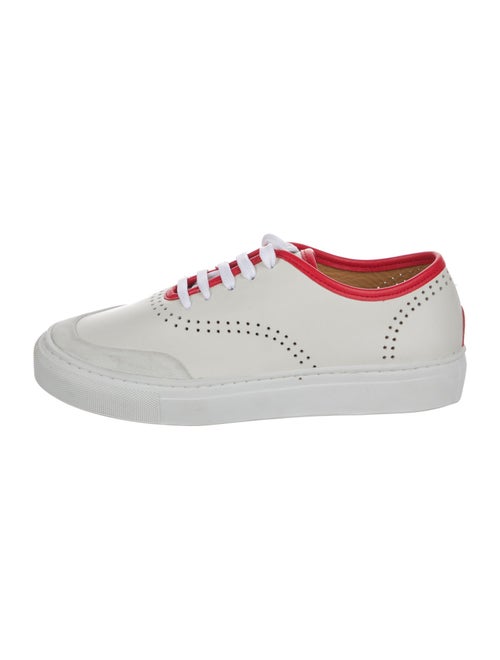 The Office of Angela Scott Leather Sneakers