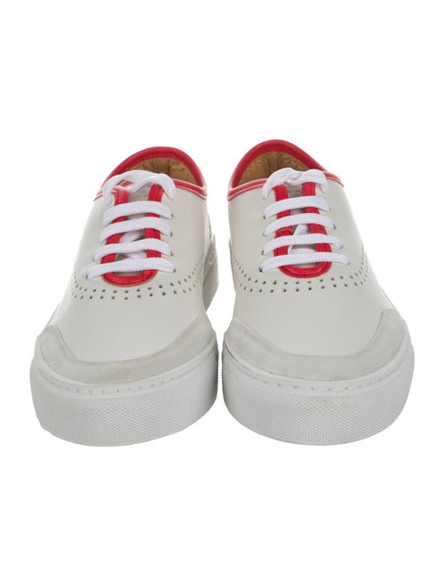 The Office of Angela Scott Leather Sneakers