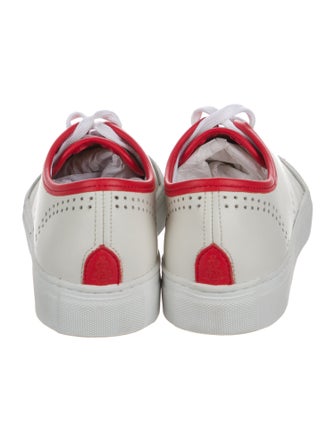 The Office of Angela Scott Leather Sneakers