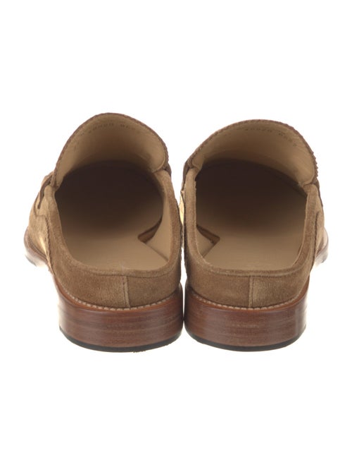 The Office of Angela Scott Suede Lasercut Accents Mules