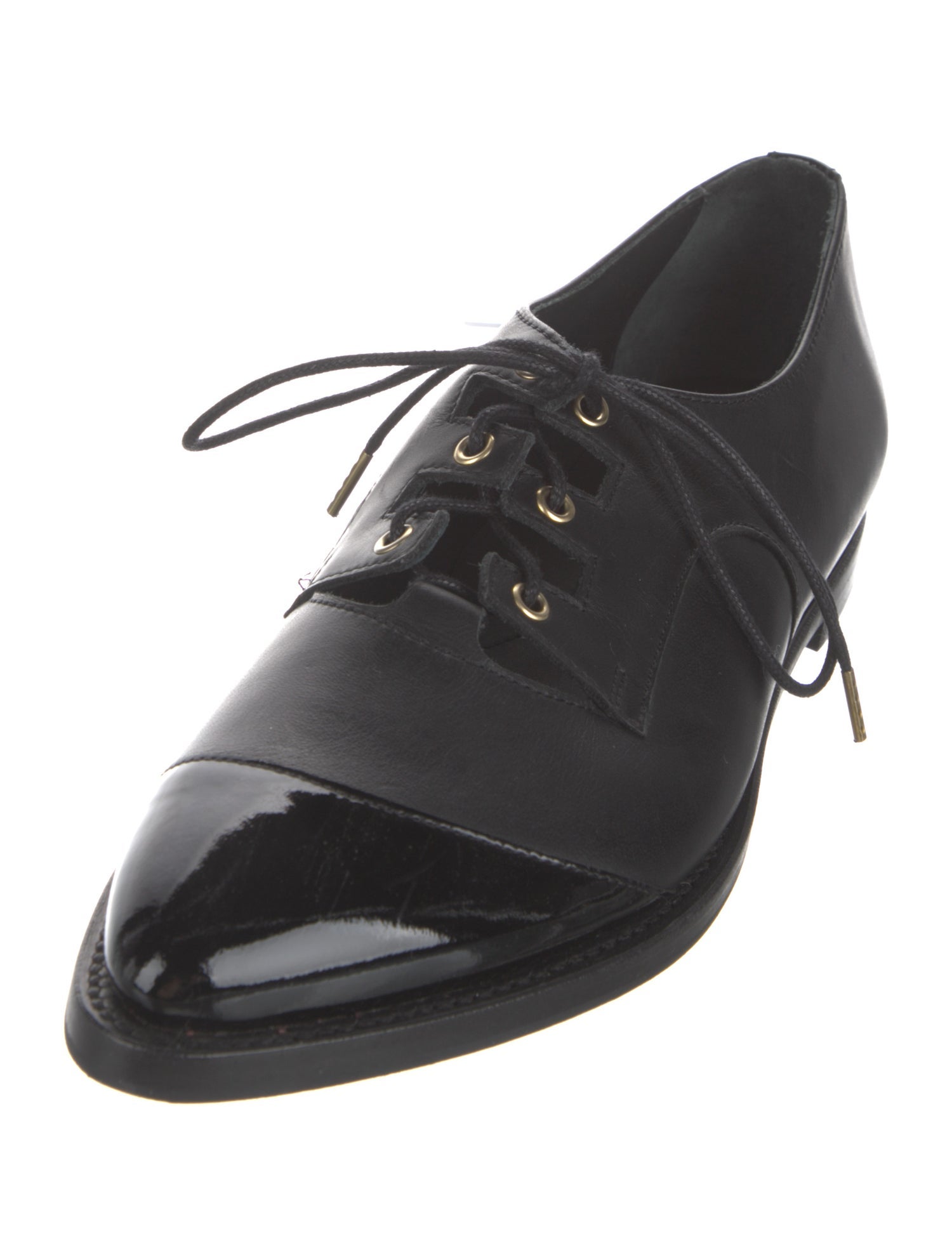 The Office of Angela Scott Leather Oxfords