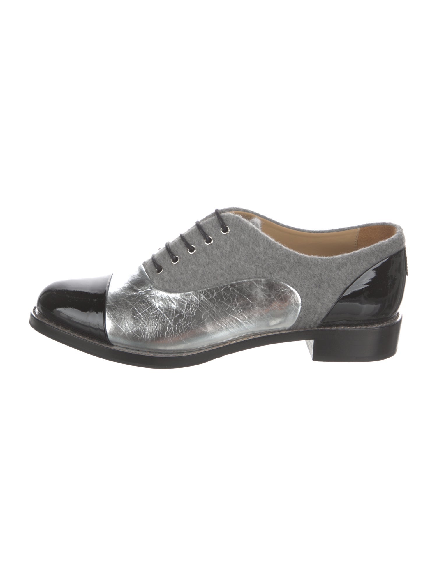 The Office of Angela Scott Patent Leather Oxfords