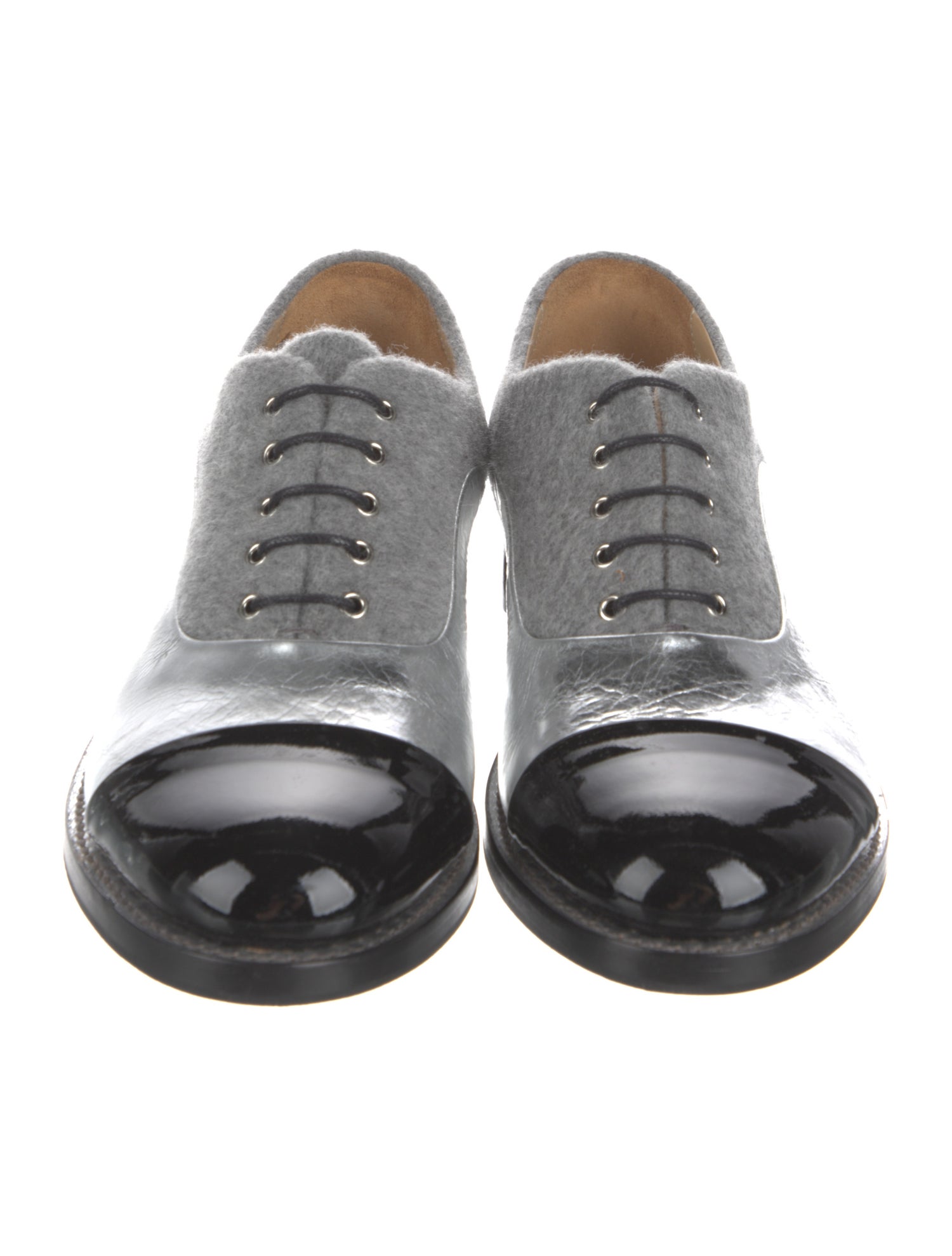 The Office of Angela Scott Patent Leather Oxfords