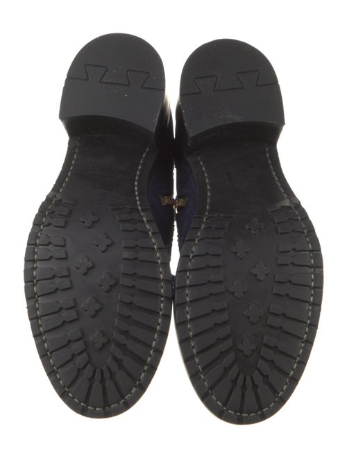 The Office of Angela Scott Suede Combat Boots