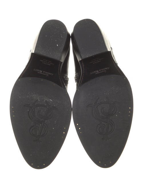 The Office of Angela Scott Leather Colorblock Pattern Western Boots