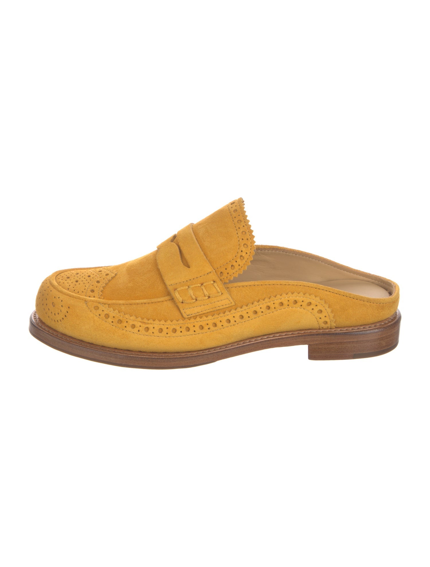 The Office of Angela Scott Suede Lasercut Accents Mules