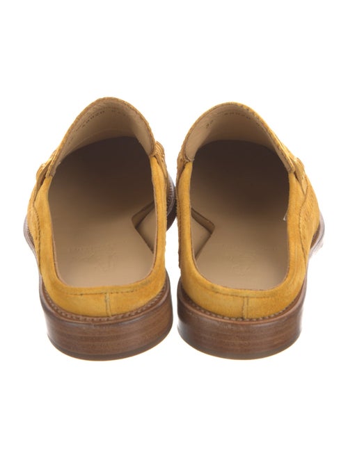 The Office of Angela Scott Suede Lasercut Accents Mules