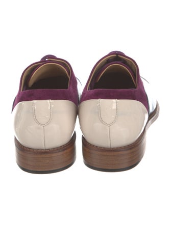 The Office of Angela Scott Suede Oxfords