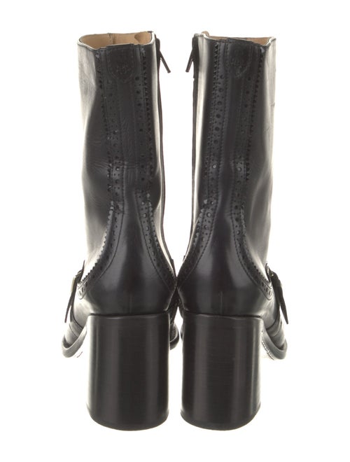 The Office of Angela Scott Leather Lasercut Accents Boots