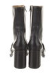 The Office of Angela Scott Leather Lasercut Accents Boots