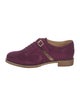 The Office of Angela Scott Suede Scalloped Accent Oxfords