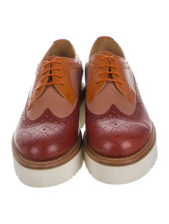 The Office of Angela Scott Leather Lasercut Accents Oxfords