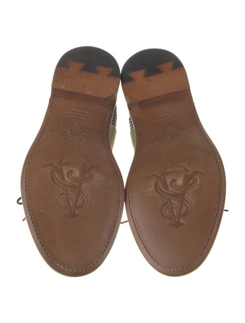 The Office of Angela Scott Tweed Patterned Oxfords