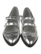 The Office of Angela Scott Leather Scalloped Accent Mary Jane Flats