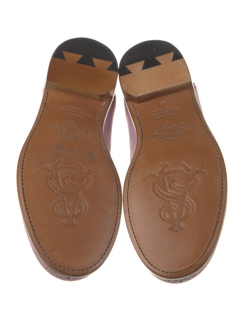 The Office of Angela Scott Suede Lasercut Accents Loafers