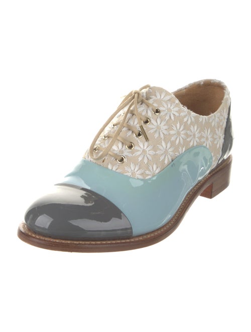 The Office of Angela Scott Patterned Embroidered Accent Oxfords