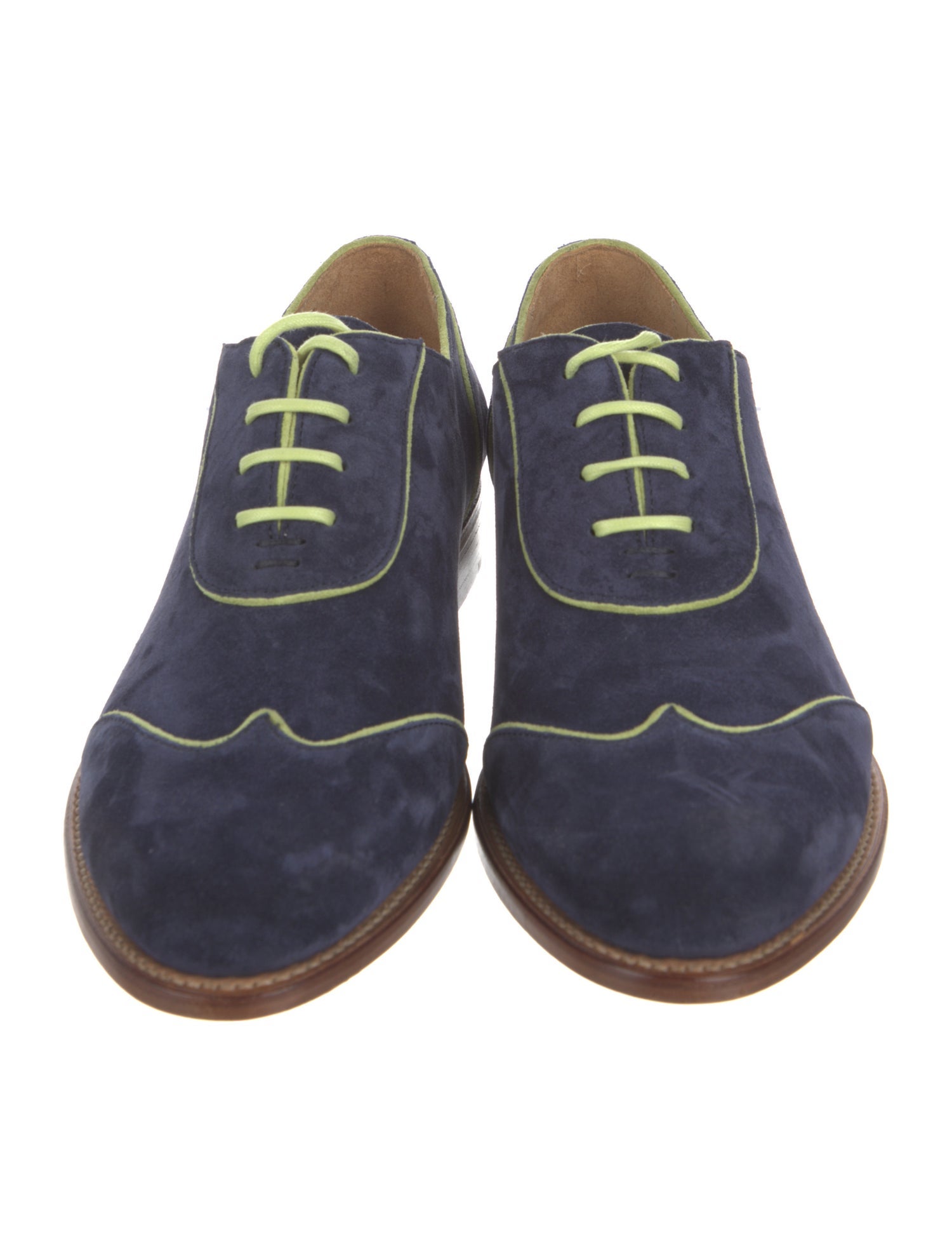 The Office of Angela Scott Suede Oxfords