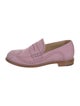 The Office of Angela Scott Suede Scalloped Accent Loafers