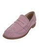 The Office of Angela Scott Suede Scalloped Accent Loafers