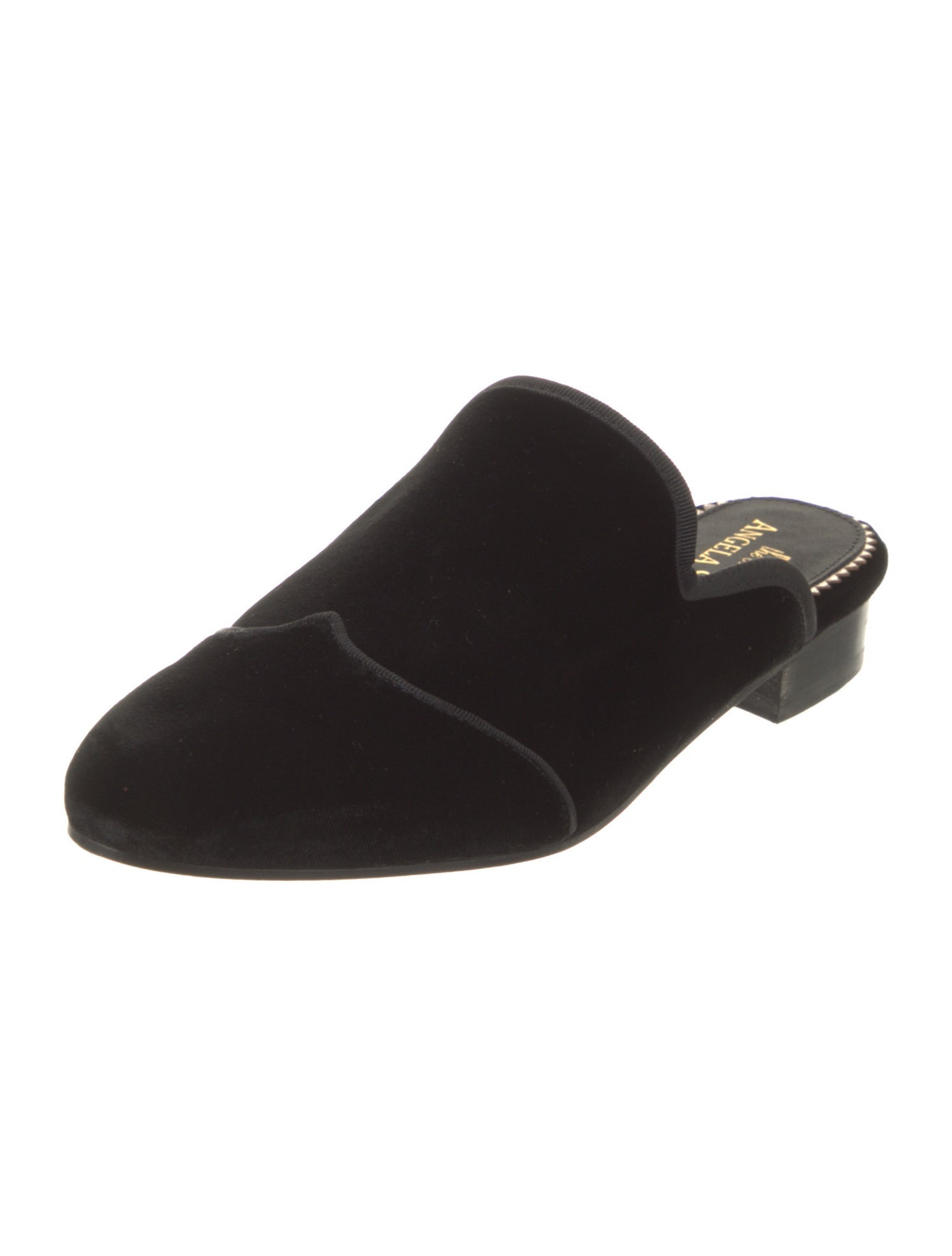 The Office of Angela Scott Velvet Mules