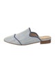 The Office of Angela Scott Denim Mules