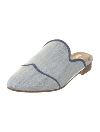 The Office of Angela Scott Denim Mules