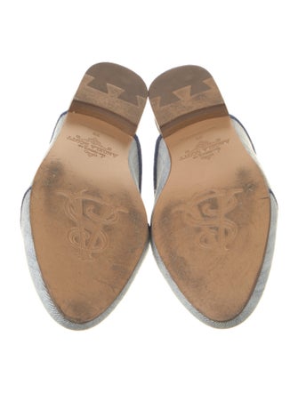 The Office of Angela Scott Denim Mules