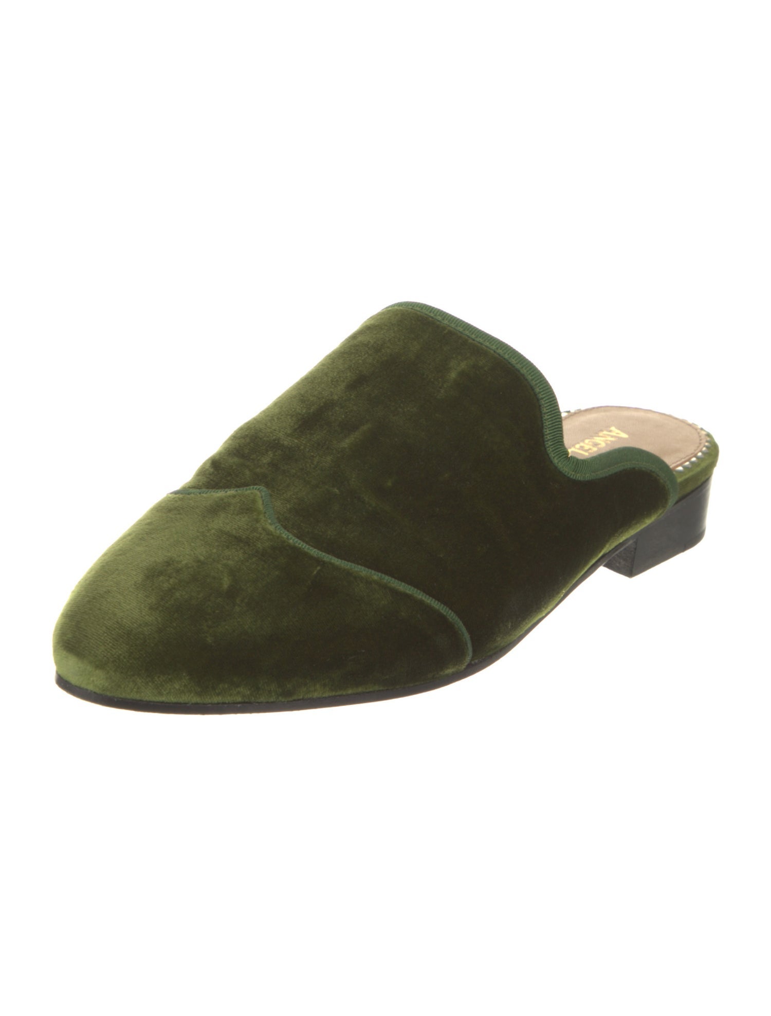 The Office of Angela Scott Velvet Mules
