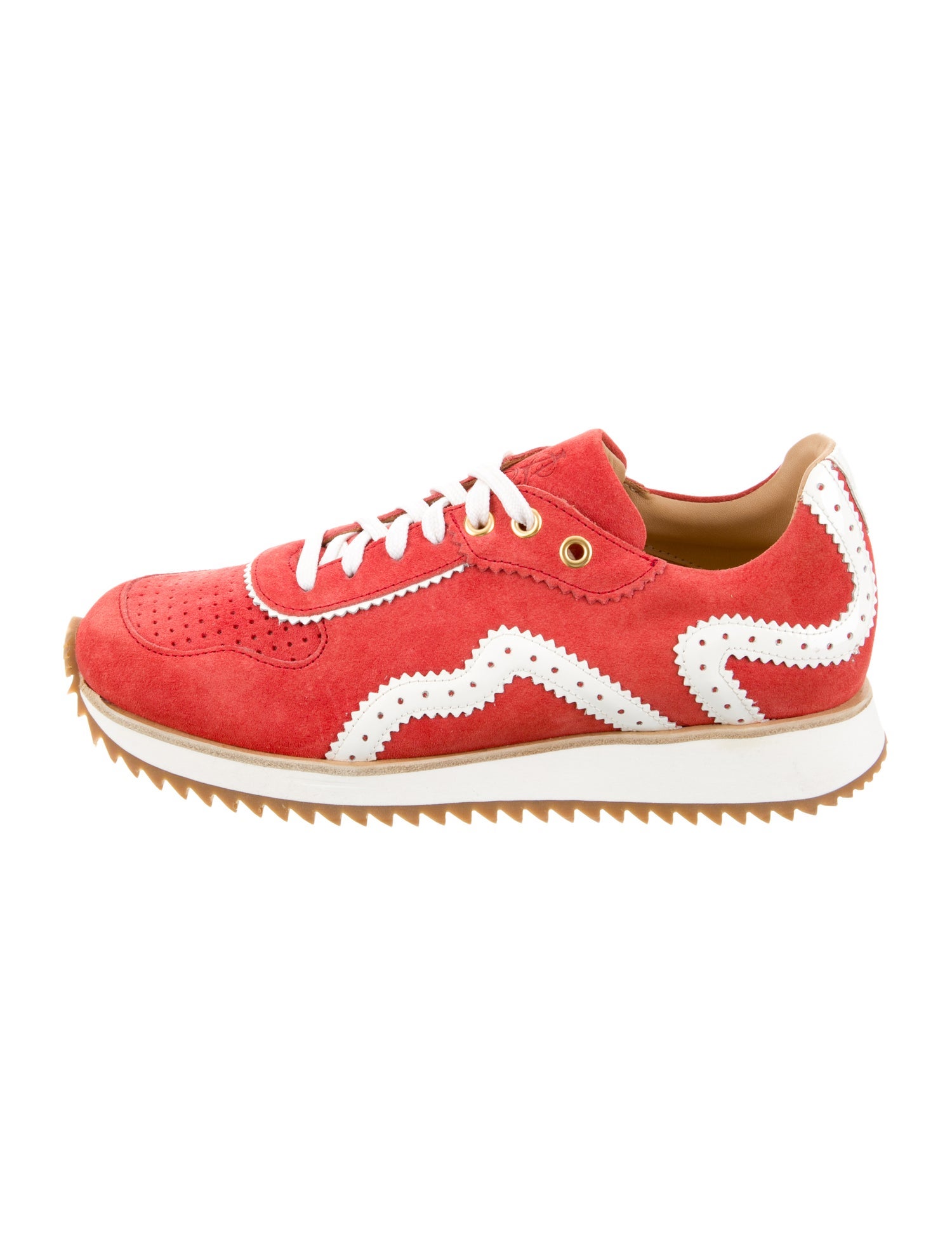 The Office of Angela Scott Suede Printed Athletic Sneakers