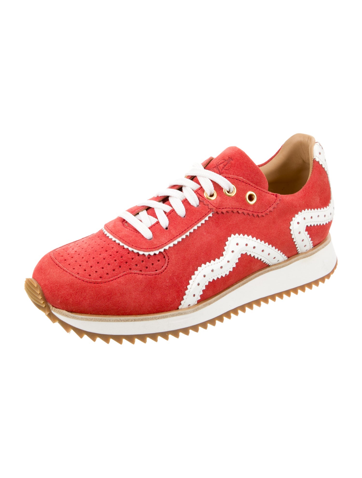 The Office of Angela Scott Suede Printed Athletic Sneakers