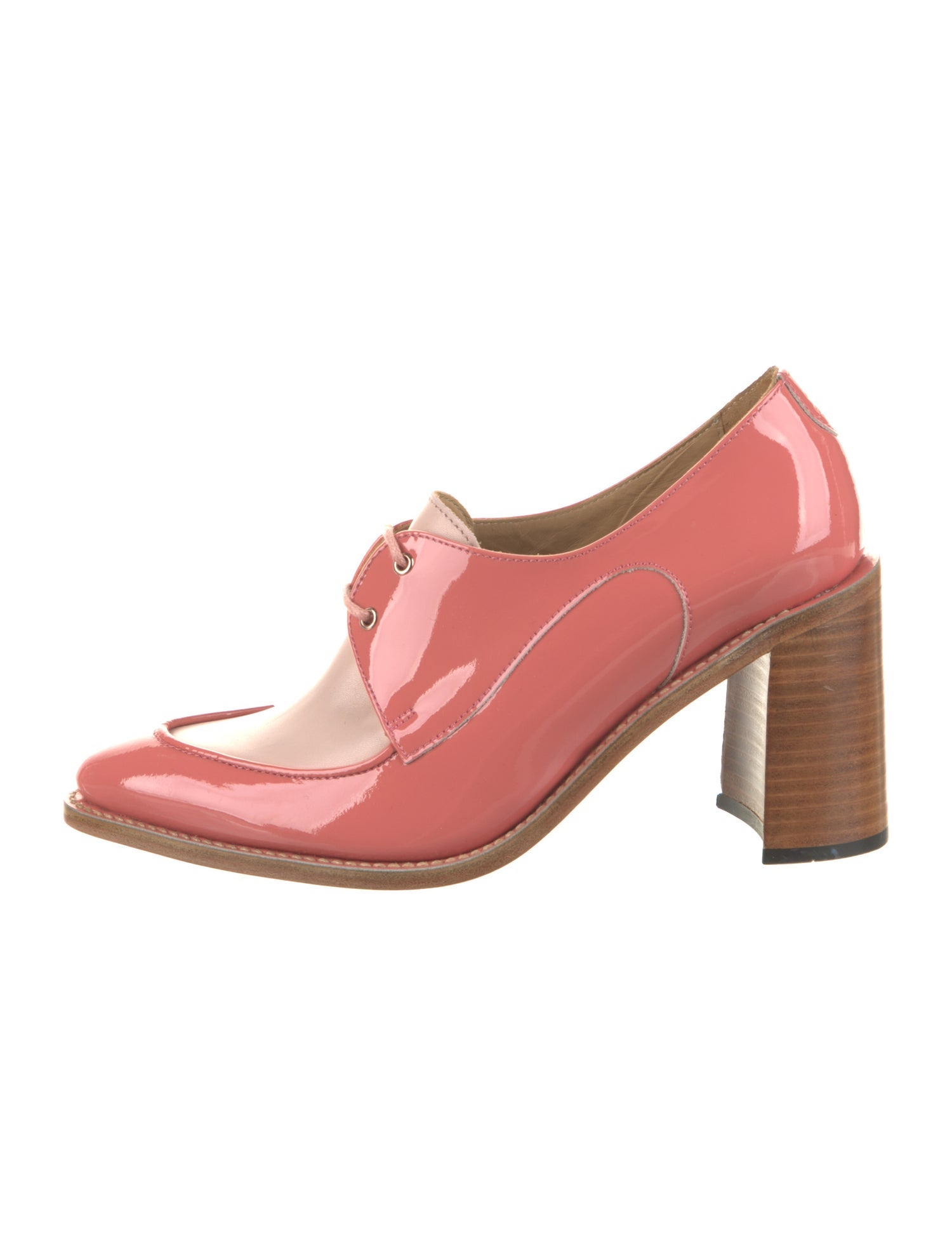 The Office of Angela Scott Leather Pumps