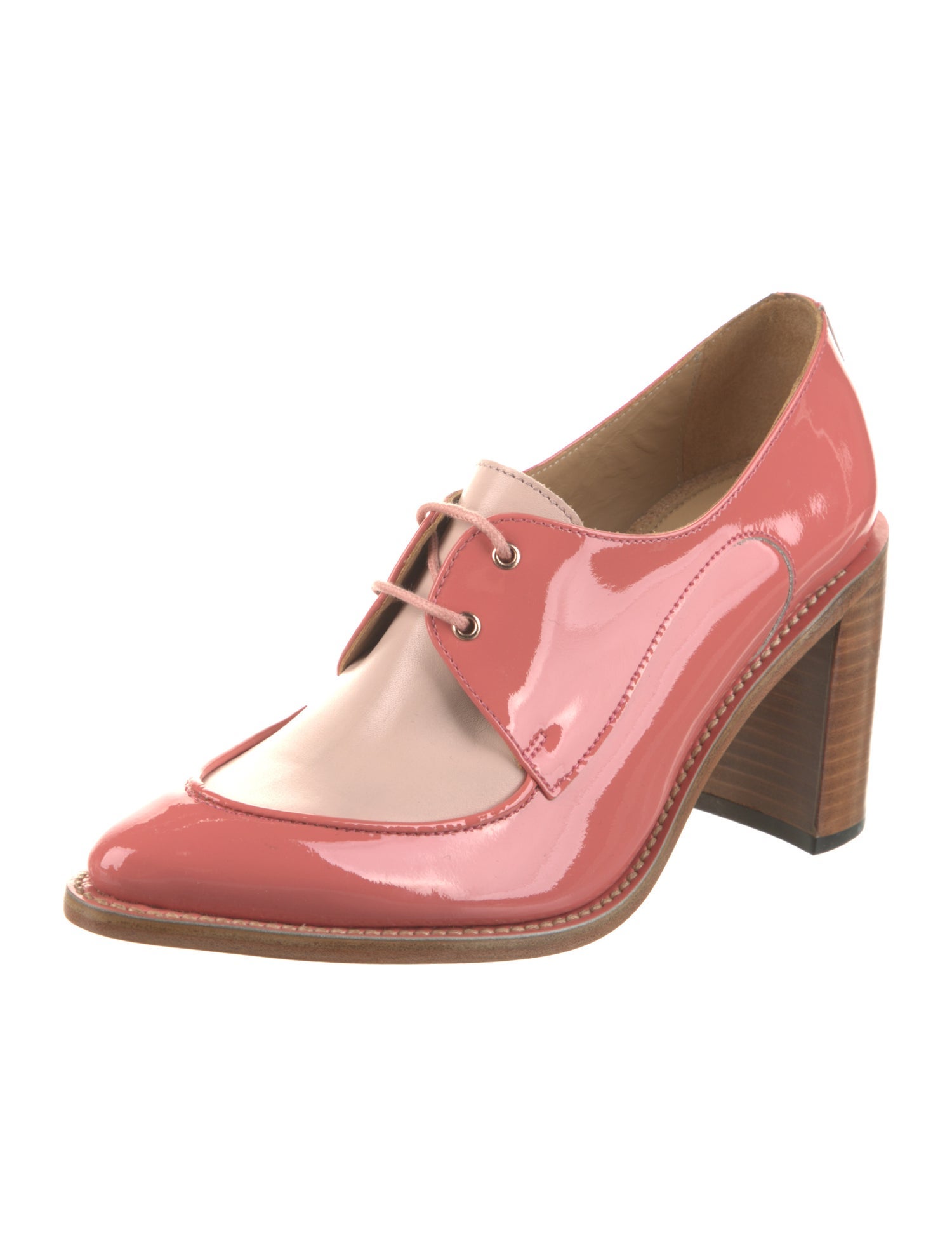 The Office of Angela Scott Leather Pumps