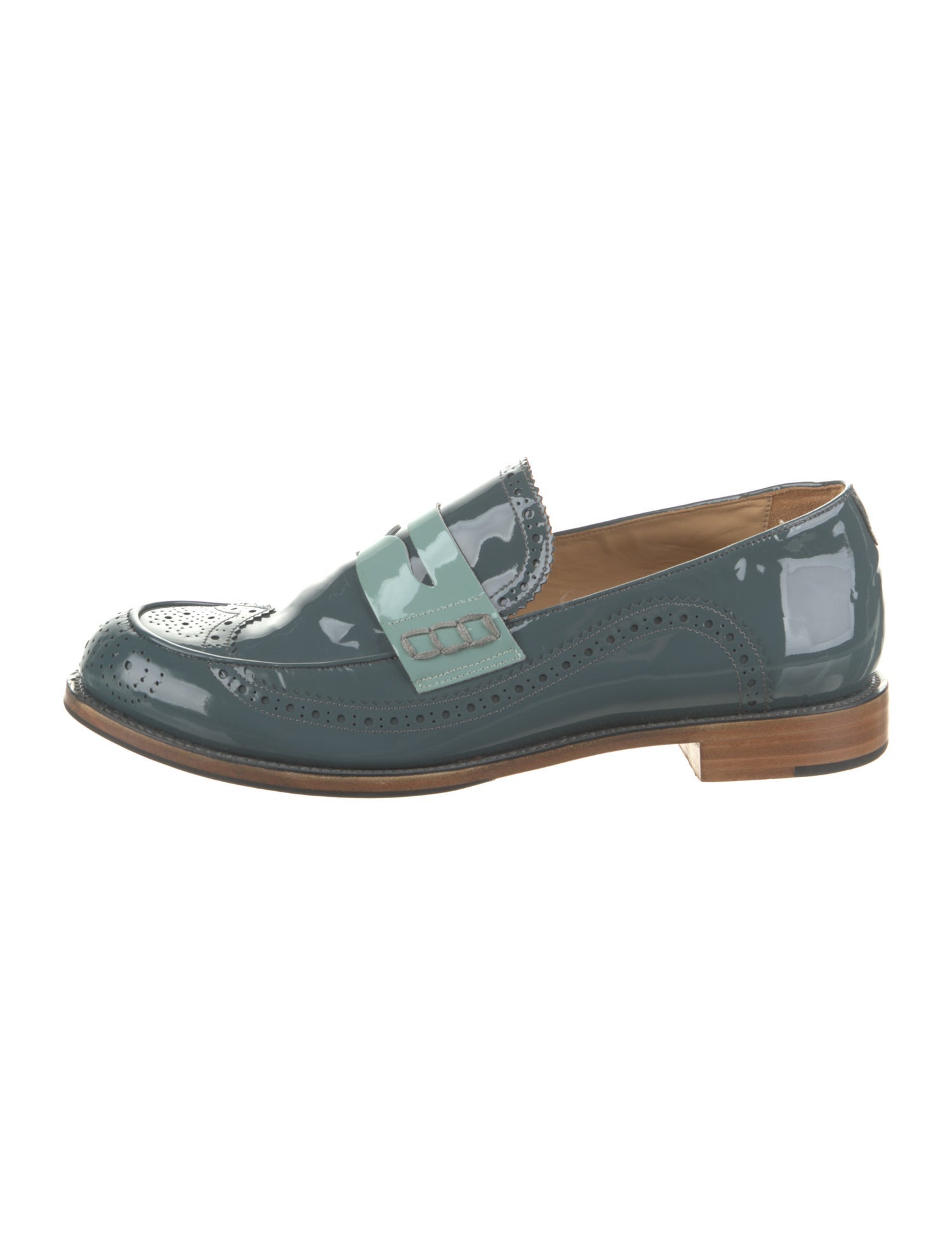 The Office of Angela Scott Patent Leather Loafers
