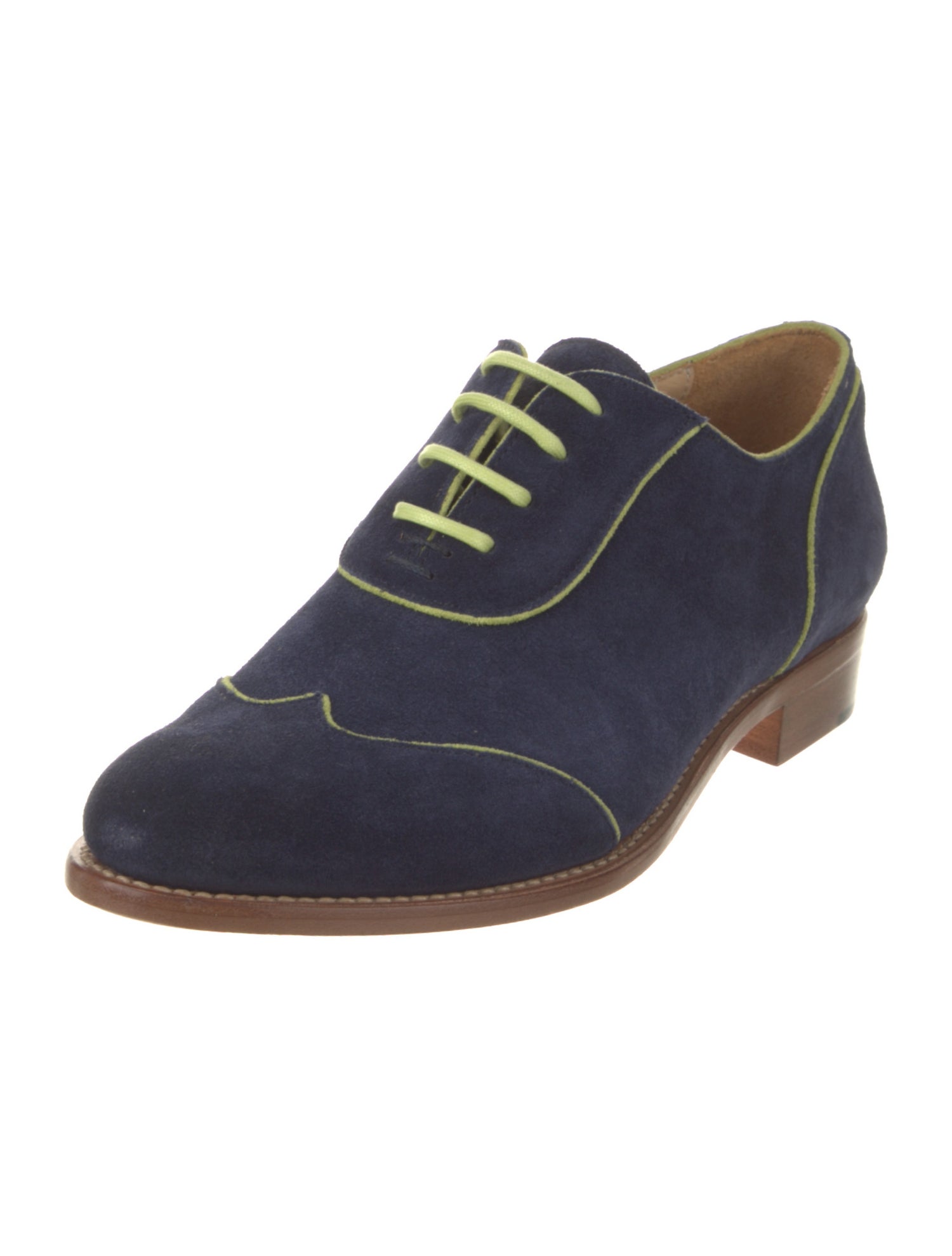 The Office of Angela Scott Suede Oxfords